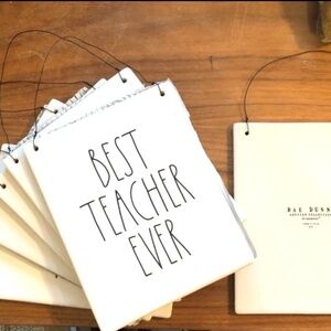 Rae Dunn - BEST TEACHER EVER PLAQUE